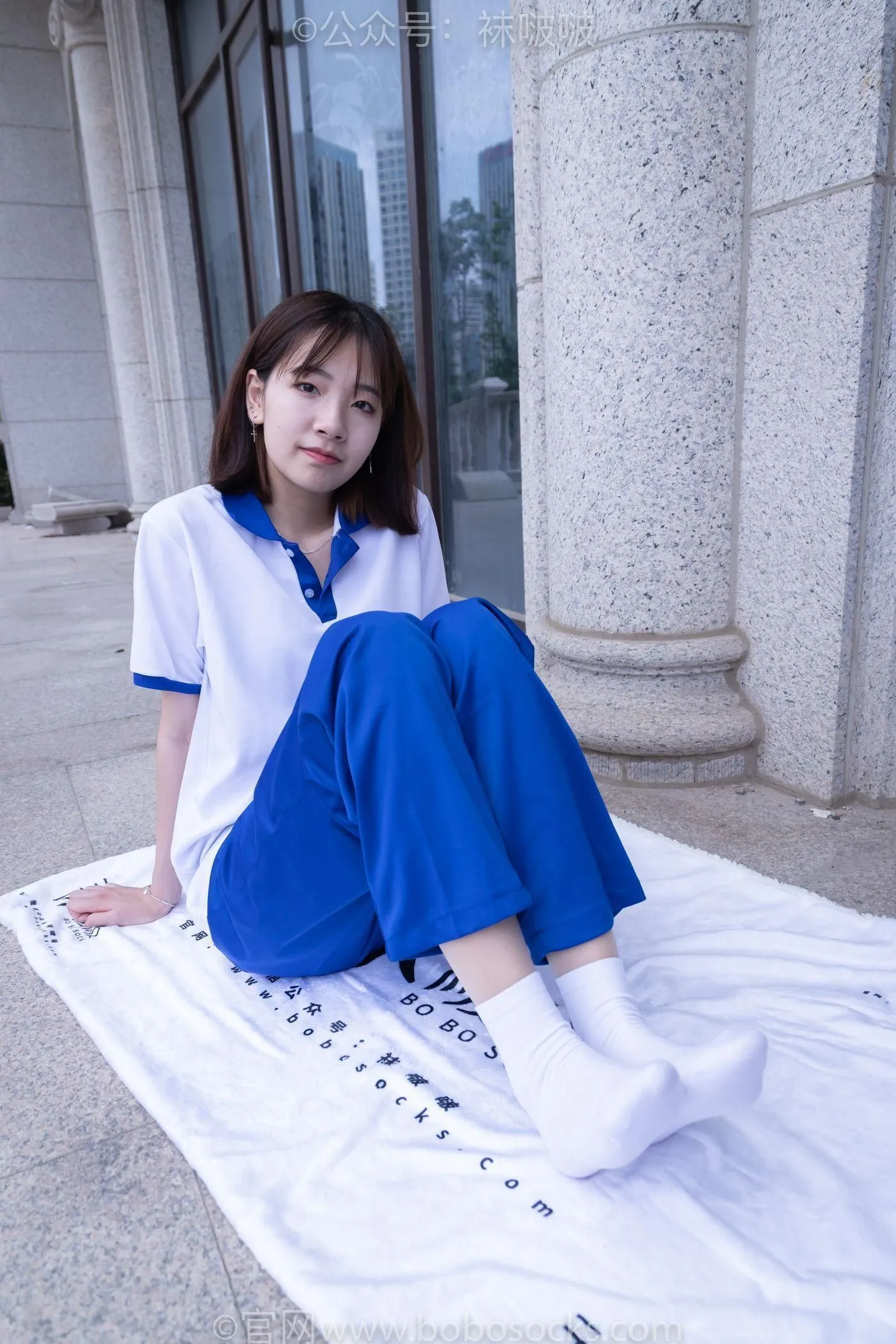 [BoBoSocks袜啵啵]NO.022 小甜豆-校服、贝壳头、白棉袜、肉丝 [140P]插图9